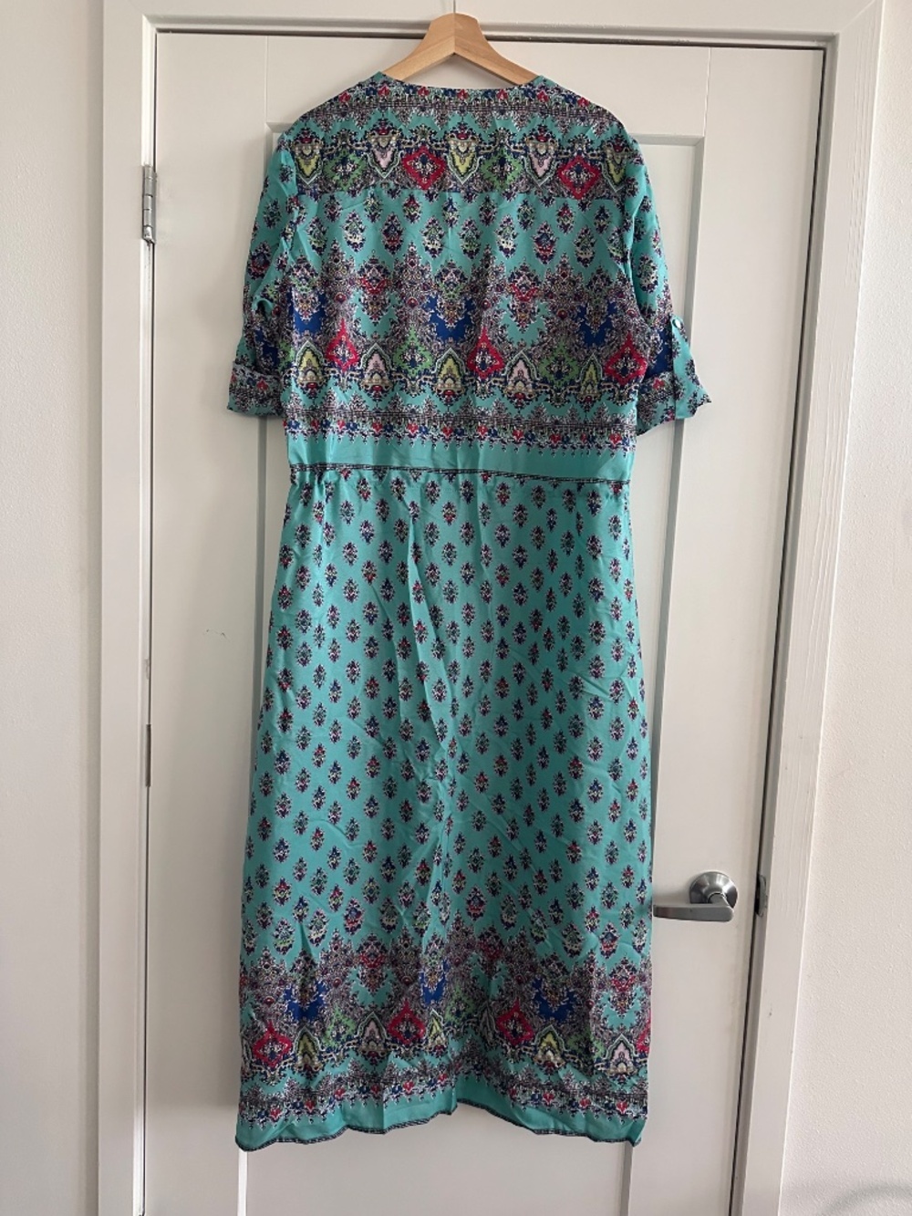 Button Down Short Sleeve County Dress - Picture 6 of 6